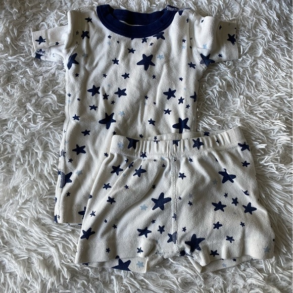 Hanna Andersson Moon and Back Organic Star PJ Set Size 2 Toddler - Picture 2 of 7